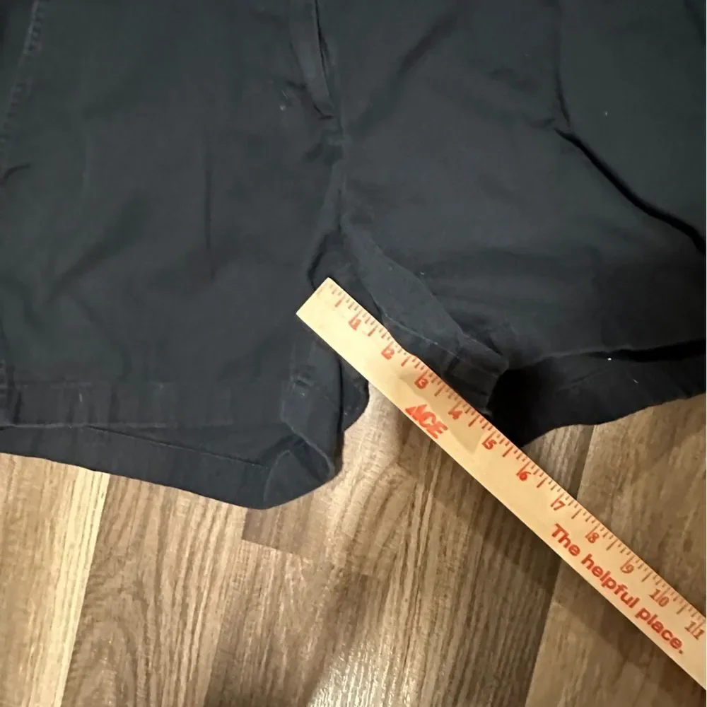 J. Crew Black Flat Front Shorts size 10